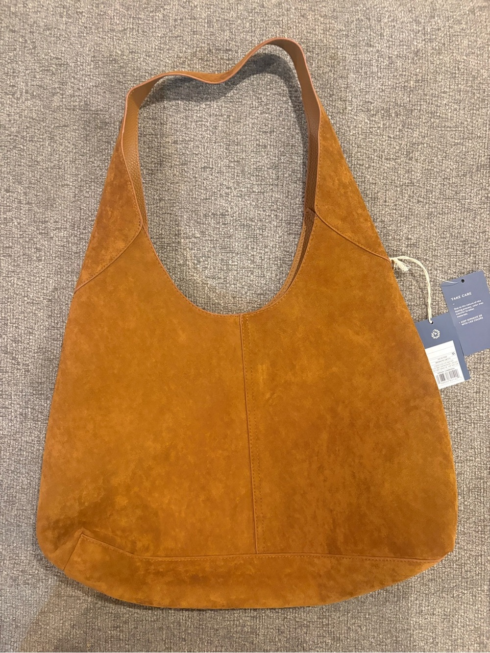 Universal Thread Suede Shoulder Hobo in Cognac